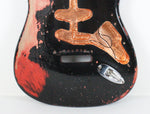 Vintage Fender MJT Stratocaster 1962 AVRI 62' Reissue ~Heavy Relic~ Black Body USA Strat