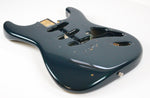 1974 Vintage Fender Stratocaster Hardtail Body ~Teal/Grean Refin~ CBS 1970s USA Strat