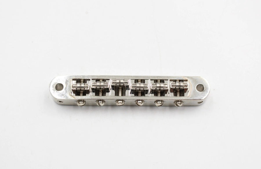 Tune-O-Matic M4 Roller Saddles Bridge ~Chrome~ For Gibson Les Paul/SG