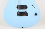 Aristides 070R 7-String One-Piece Arium Body/Neck Light Blue Raw Richlite Black Fretboard USA