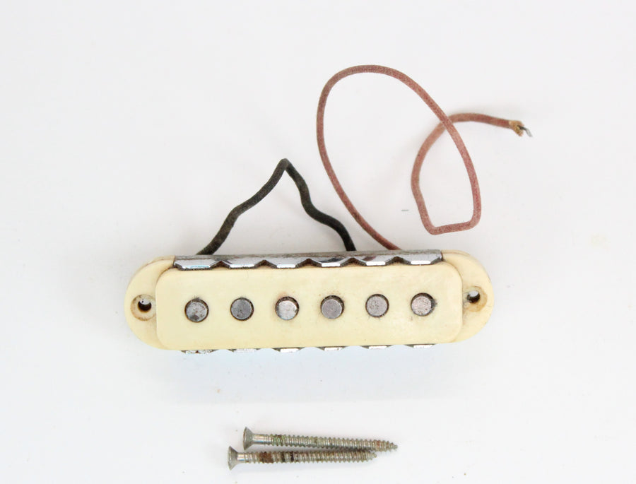 1967 Vintage Fender Jaguar Neck White/Cream Pickup Original ~RARE~ Early-CBS USA 1960s