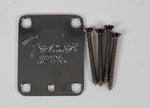 2002 Fender American Standard Stratocaster USA Chrome Corona Neck Plate w/Original Screws